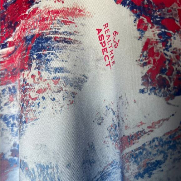 Magellan Outdoors Shirt Size 2X Boyfriend Fit Fish Gear in Blue and Pink Print - Picture 3 of 8